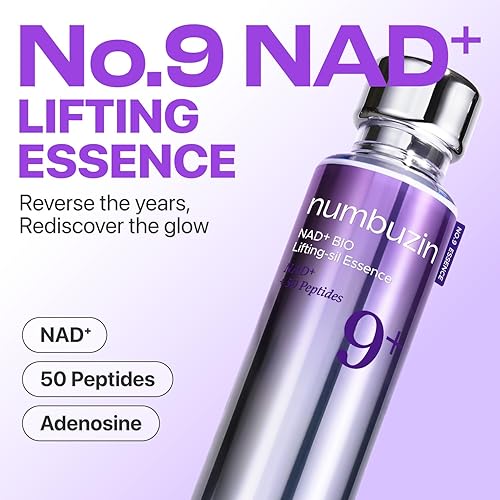 Miniatura 2 de numbuzin No.9 NAD+ BIO - Suero lifting para brillo, reafirmante y arrugas, suero facial peptídico para piel flácida, líneas finas y elasticidad,