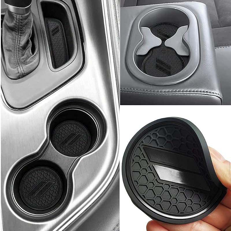 Kit de Tapetes de Silicone Antiderrapantes e Antipoeira para Dodge Challenger 2015 a 2023, Preto, 11 peças
