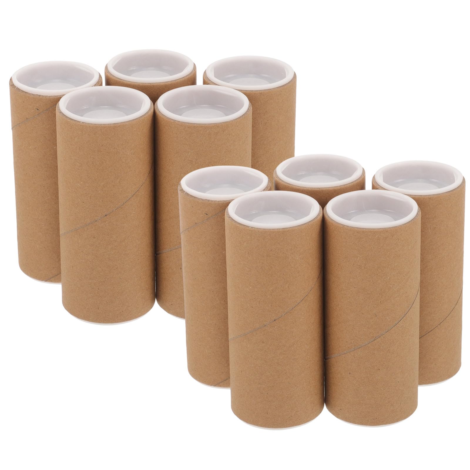 SECFOU Lot de 10 Tubes à Pièces en Papier 40 MM Diamètre X 20 CM Longueur Épaisseur 3 MM Tubes d'emballage et d'Expédition Robustes Étuis de Rangement Pratiques pour Pièces de Monnaie