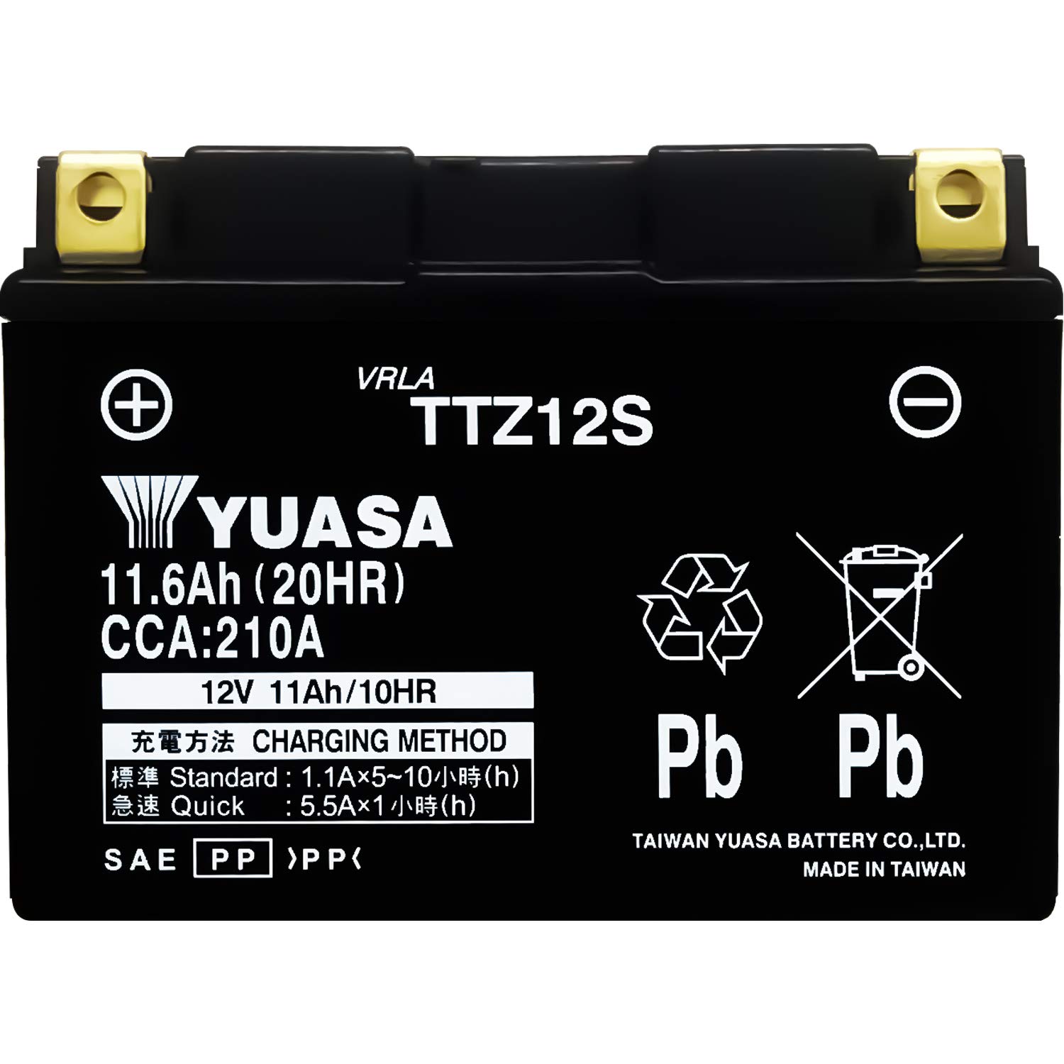Amazon | 台湾製 バイクバッテリー 国内液入 初期補充電済 YUASA 純正 