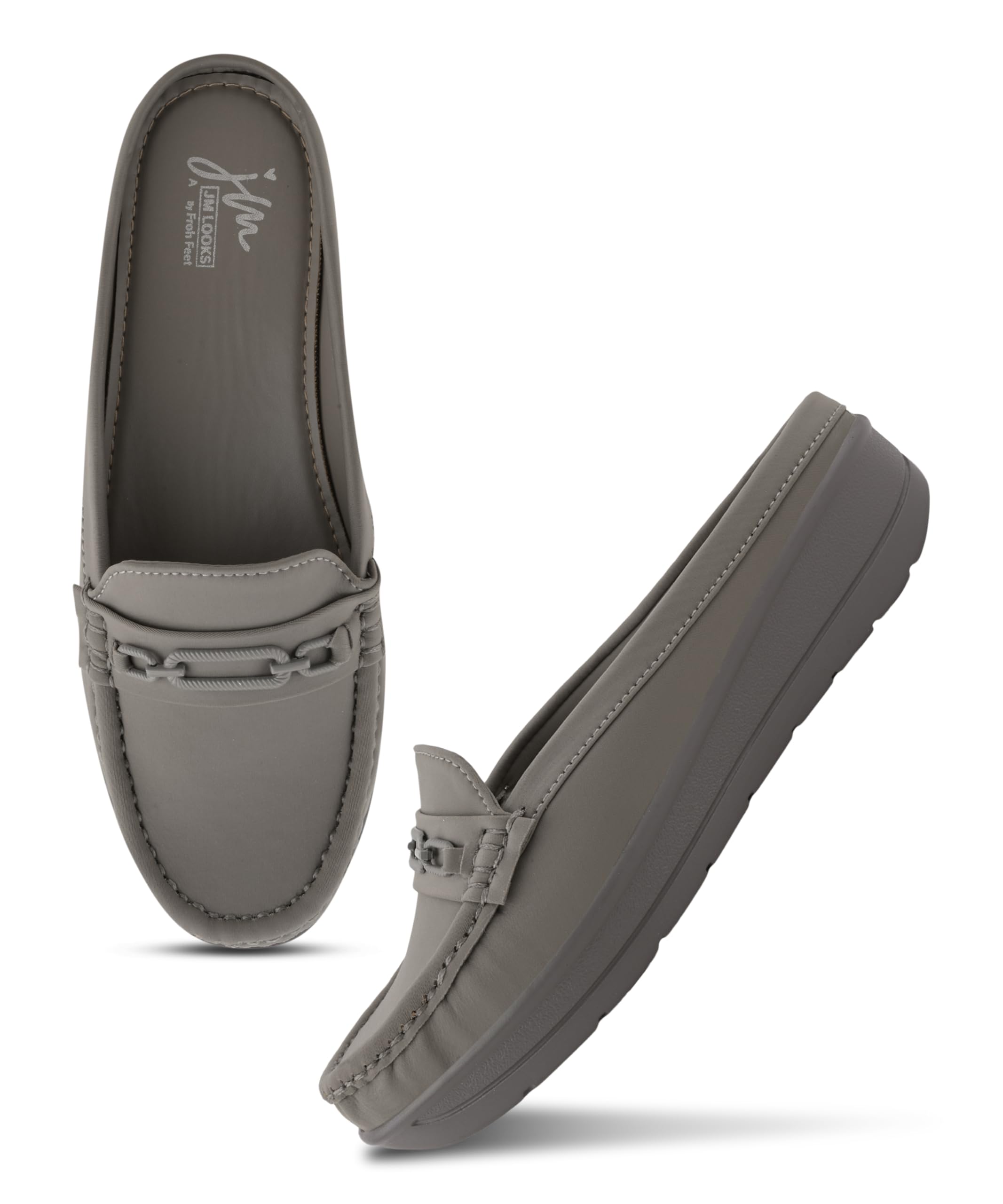 Sophisticated Matte Finish Closed Toe Mule Loafers Elegant Minimalist Everyday Casual Shoes for Women-image-39