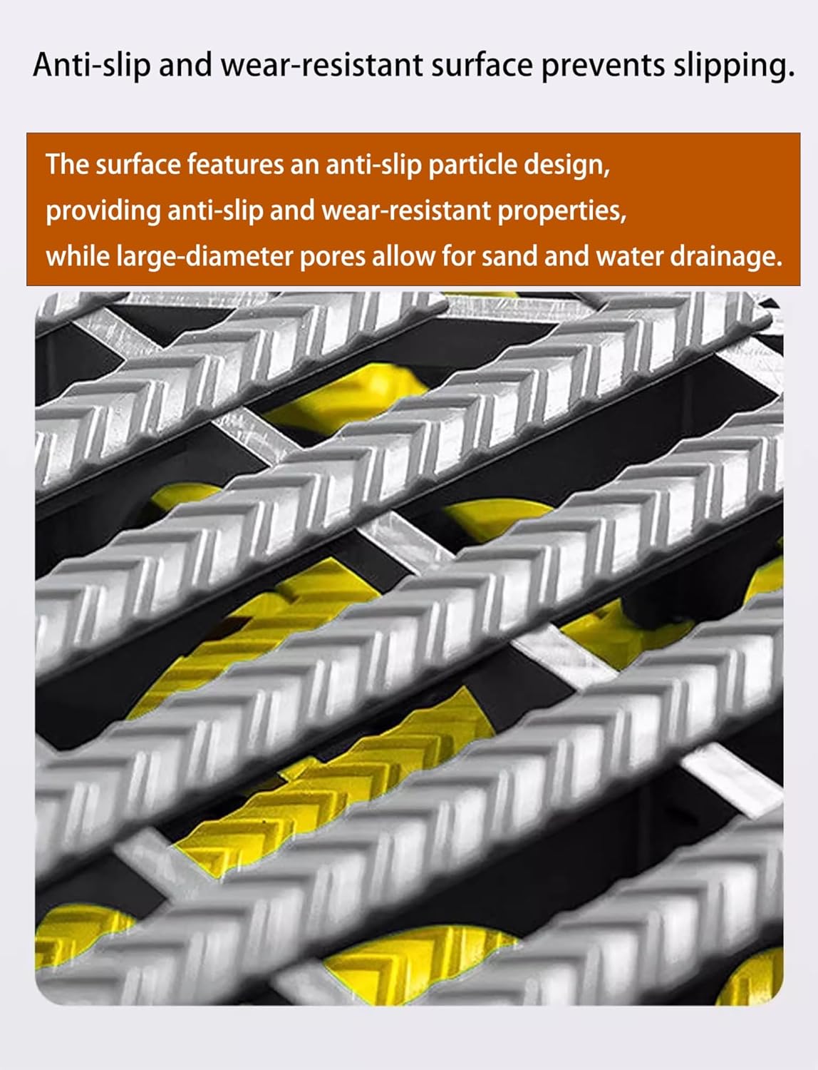 10 PCS Heavy Duty Interlocking Drainage Floor Tiles - 3cm Thick, Non-Slip, Easy DIY for Garage, Garden, Patio - Durable Yellow Outdoor Flooring