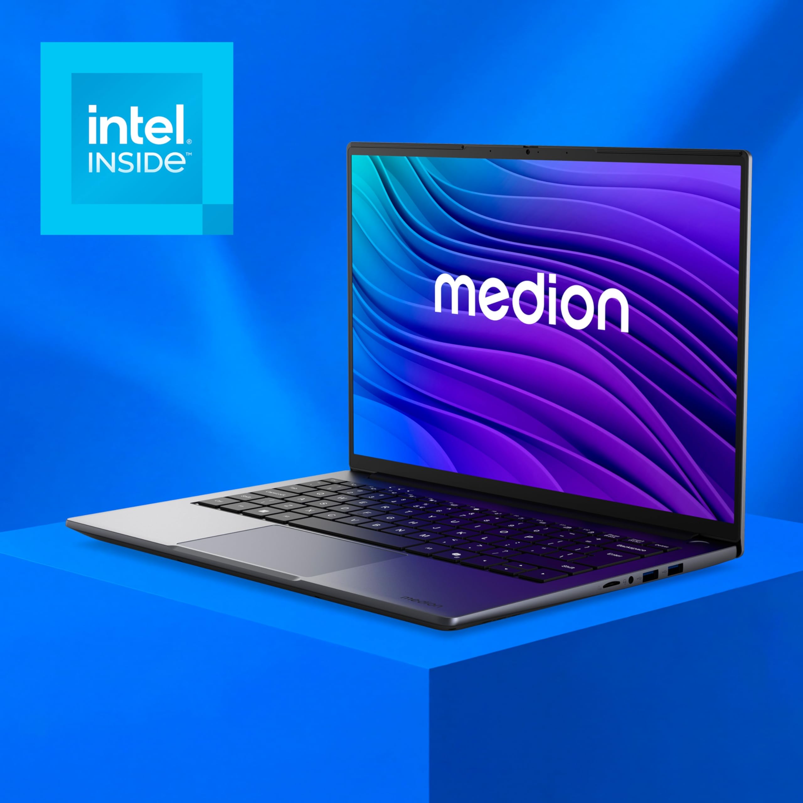 MEDION Avantum 14 E1e 35,5 cm (14 Zoll) Full HD Laptop - Intel N4500 | 8 GB DDR4 RAM, 128 GB Flash-Speicher, Intel UHD Grafik, WLAN, Webcam, Windows 11 Home S-Modus, ohne Netzteil