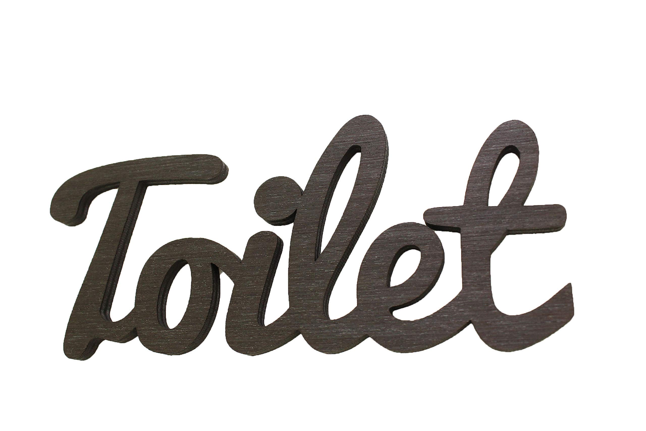 2 Targhette Bagno In Legno Con Adesivo - Divieto Di Fumare, 180x100 Mm, Per Hotel, Ristoranti, Uffici - Foto 2