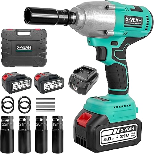 Miniatura 9 de Llave de impacto  Pistola de impacto de 12 pulgada, destornillador de impacto de potencia, par máximo de 406 pies-libras (550 N.m), llave de impacto