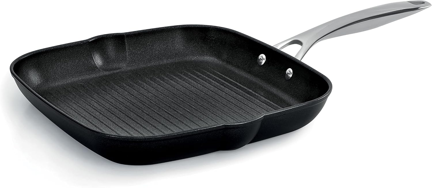 IH Compatible Grill Pan Black TITAN