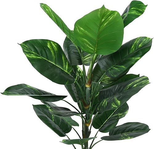 Miniatura 5 de Monarch Specialties I 9519 Planta artificial, 54 pulgadas de alto, árbol de Dieffenbachia, interior, falso, falso, suelo, vegetación, maceta, tacto