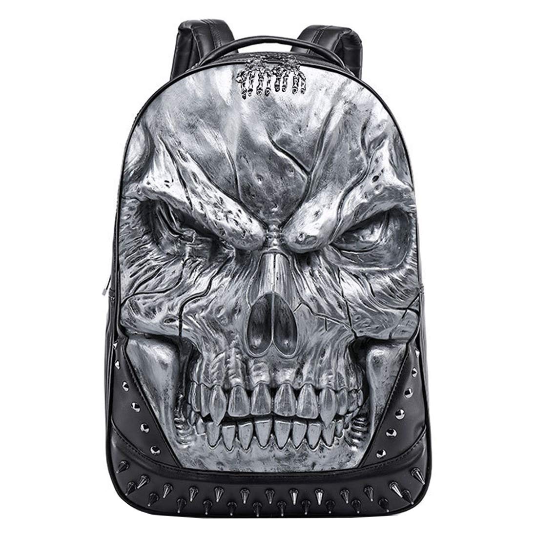 Berchirly Fashion Rivet Punk Rock Backpack PU Leather Bag Casual Travel Laptop Backpacks Bookbag