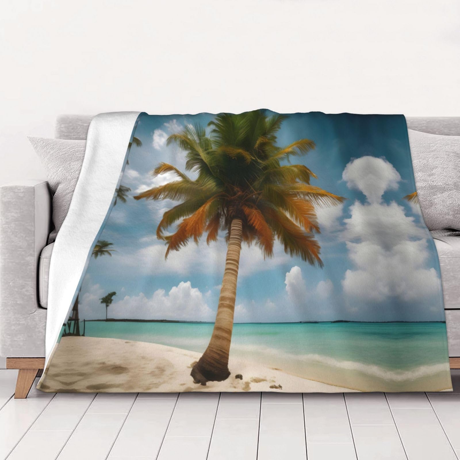 Couverture tropicale en flanelle douce de luxe 102x76cm