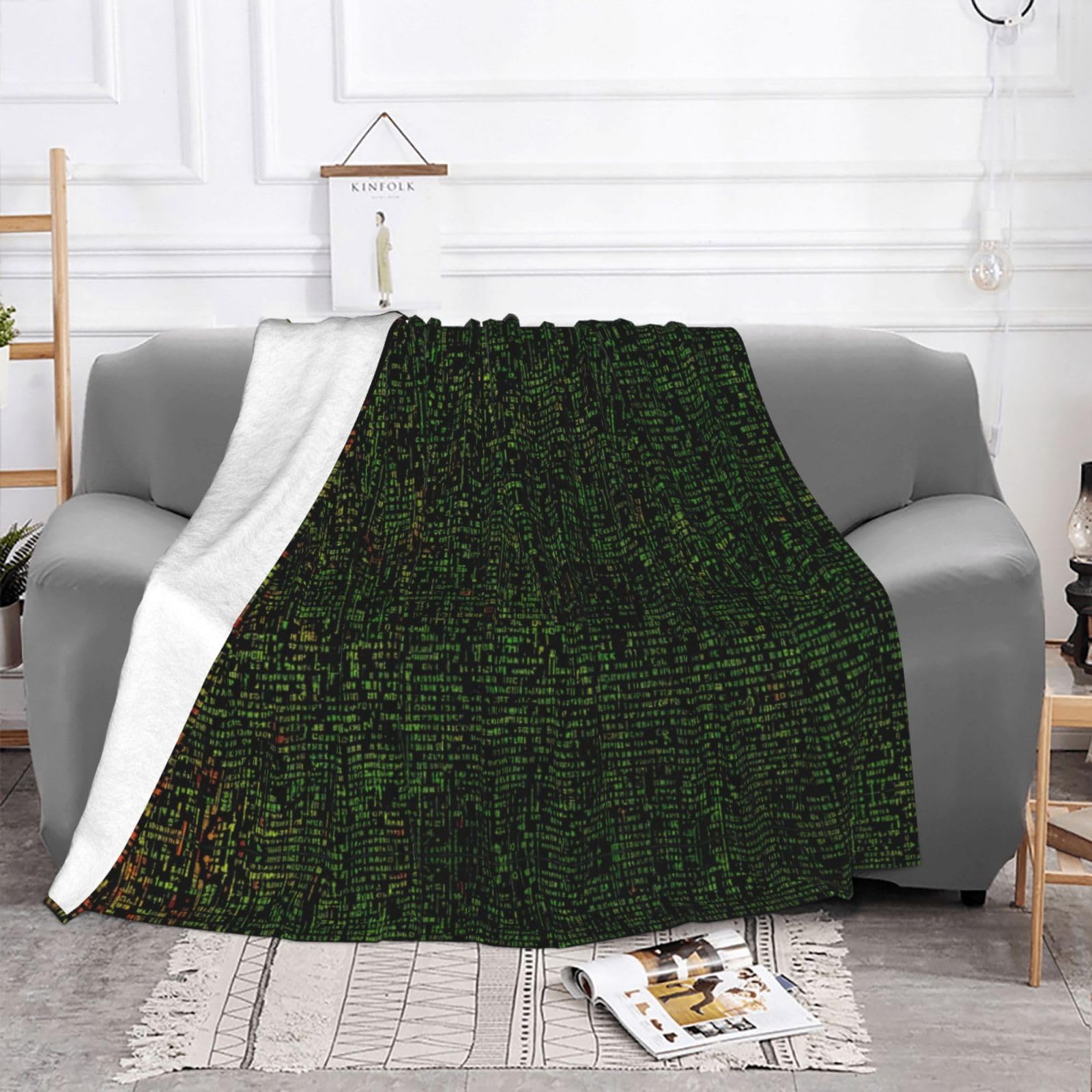 Gewichtete Mathematikformel-Decke, 76,2 x 101,6 cm, weiches Flanell, wendbar, gemütlich, extra warm, Decke für Bett, Couch