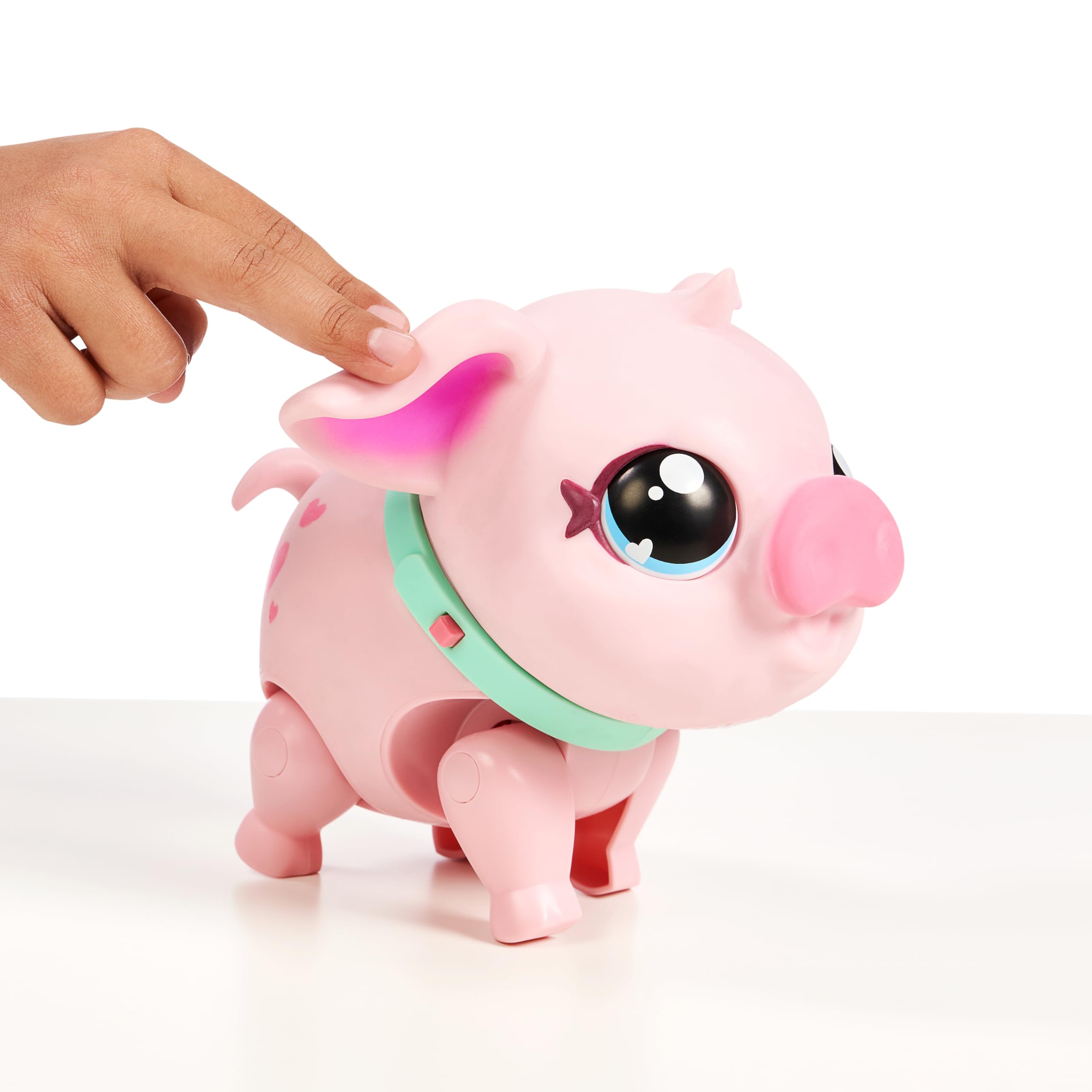 Little Live Pets My Walking Pig cerdita interactiva, Suave y Alegre Que Camina, Baila y te acaricia con la Nariz. Más de 20 Sonidos y reacciones. Pilas Incluidas. A Partir de 4 años.