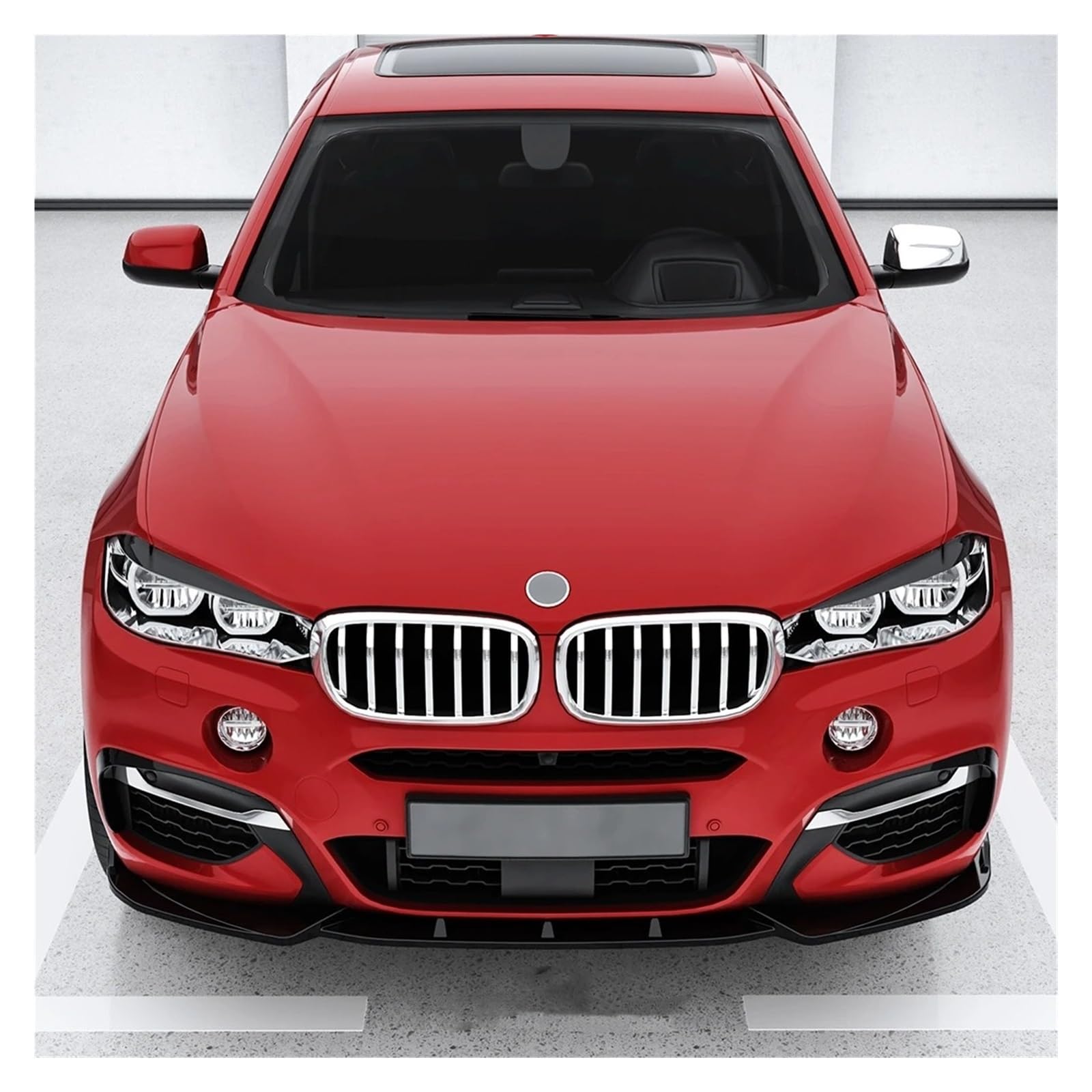 Coche Alerón Delantero para BMW para X6 para F16 para M para Sport 2015-2019 Parachoques Delantero Difusor Labios Kit Carrocería Protector Alerón