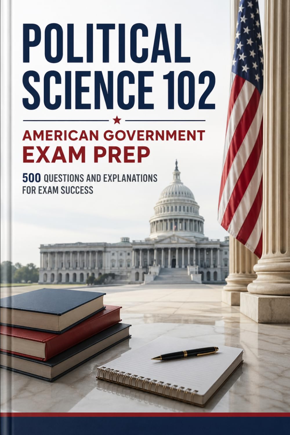 Political Science 102: American Government Exam Prep: 500 Questions and Explanations for Exam Succes
