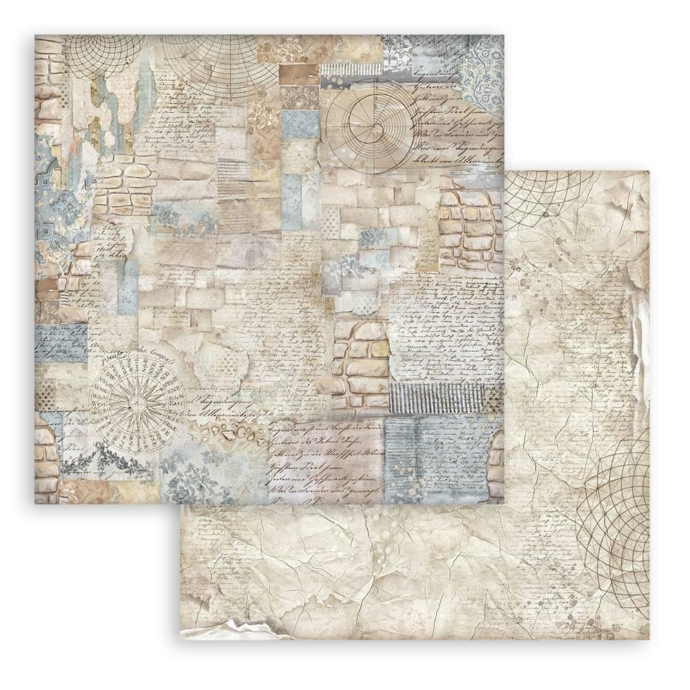 Stamperia - Bloc De Papiers Scrapbooking "The Owl's House" - 20,3x20,3 Cm, Sans Acide, Recto Seul - Pour Albums, Cartes, Bullet Journal, Décoration