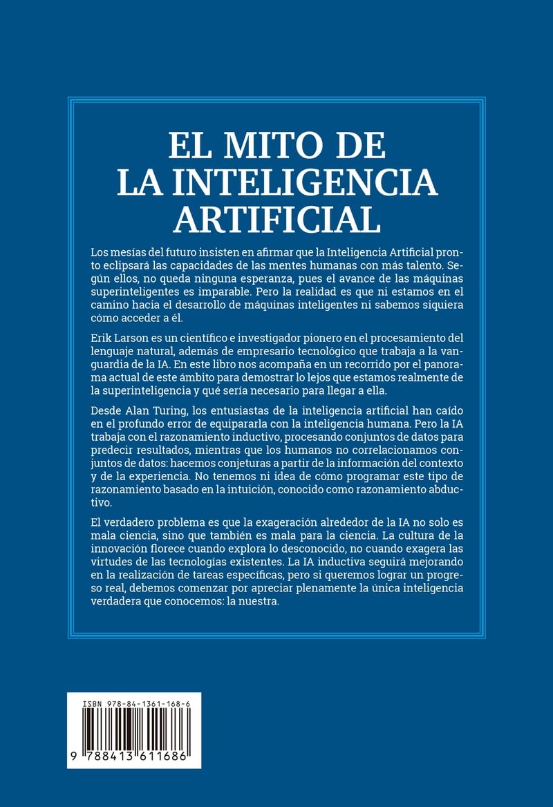 Libro: El mito de la Inteligencia Artificial (3ªED): Por qué las máquinas no pueden pensar como nosotros lo hacem (SHACKLETON BOOKS) 3 Libro: El Mito De La Inteligencia Artificial (3&Ordf;Ed): Por QuÉ Las MÁQuinas No Pueden Pensar Como Nosotros Lo Hacem (Shackleton Books)