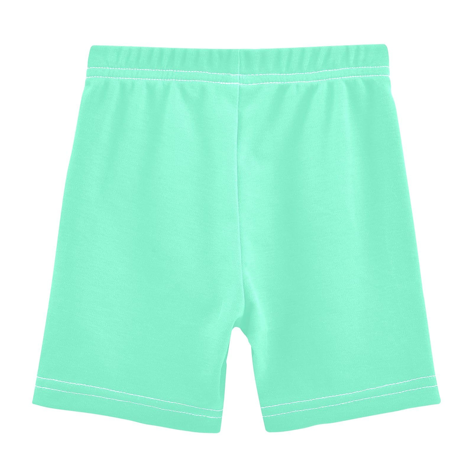 CHIFIGNO Aquamarine Girls' Cartwheel Shorts Under Dress Bike Shorts Dance Short Summer Clothes 4T