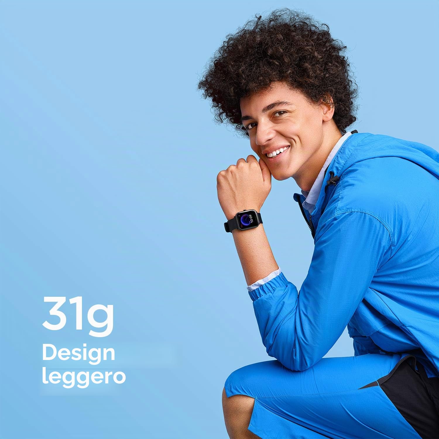 Amazfit Bip U Smartwatch Orologio Intelligente Fitness Tracker, 60 Modalità Sport, Impermeabile 5 ATM , SpO2, Cardiofrequenzimetro, Monitor del Sonno, Contapassi, Notifiche Messaggi, Uomo, Donna