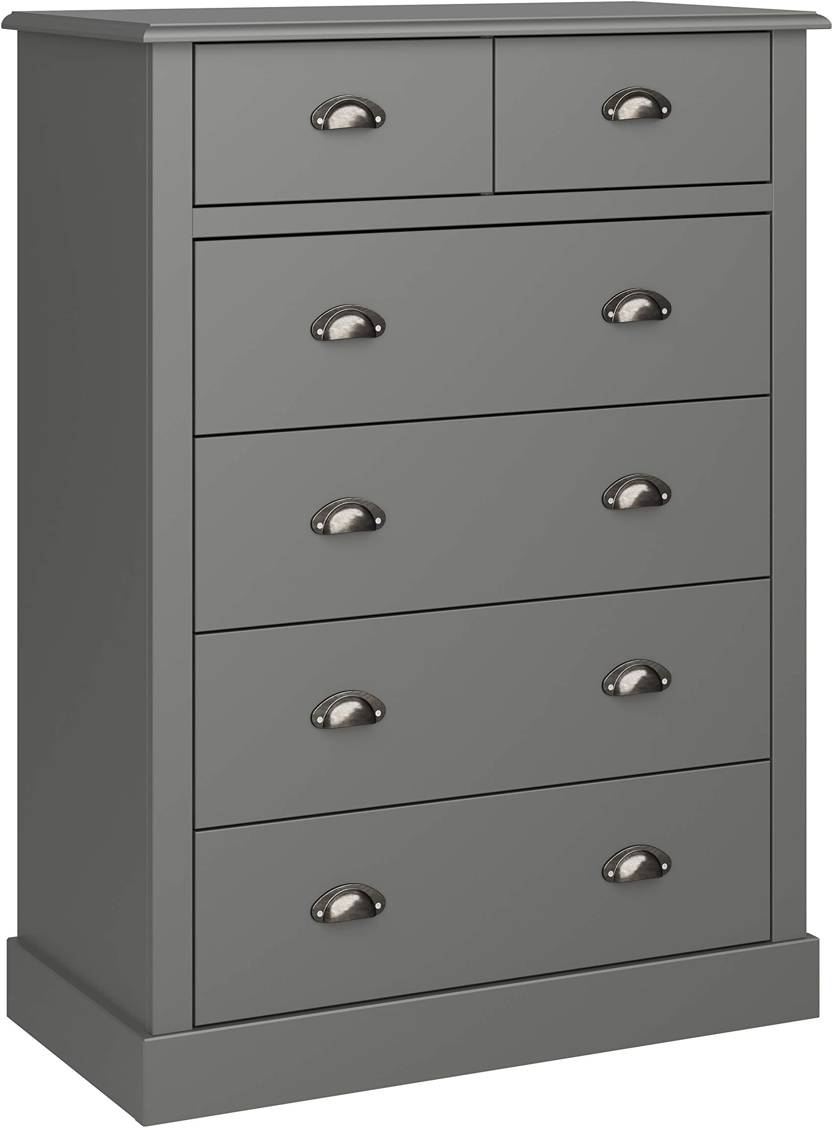 Steens Chest of Drawers, Grey, 2+4