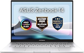 اسس زين بوك 14 [UX3405CA-SU319W] U9-285H / 32GB LPDDR5X / 1TB SSD / بطاقة رسومات انتل ارك™ / شاشة لمس OLED 3K 14 انش / ويندوز 11/ضمان مثالي لمدة عام