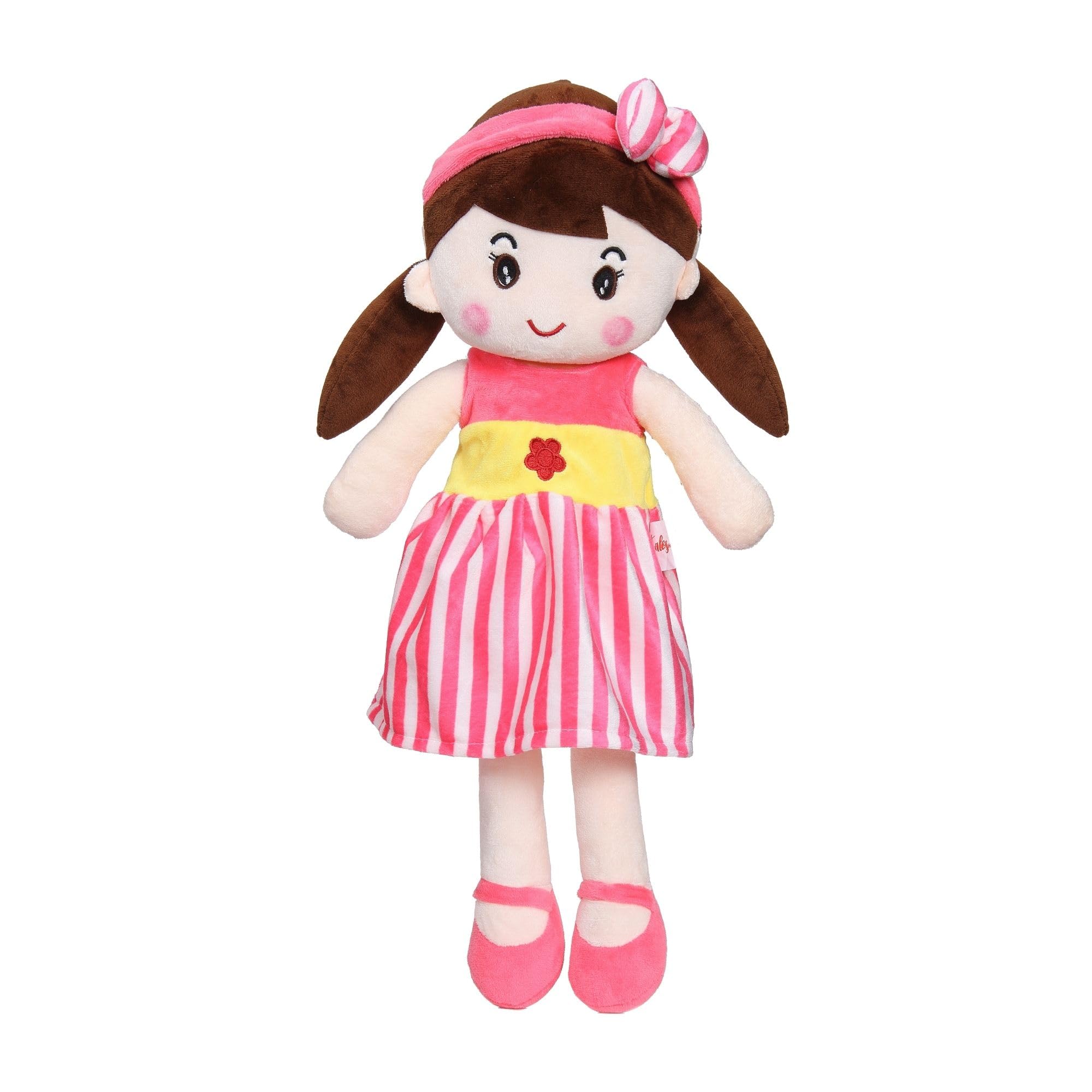 Sponsored Ad - MABLE Soft Doll for Girls | Cute Plush Baby Doll Toy with Colourful Hairband | Huggable Stuffed Doll Gift for Kids, Girls, Toddlers & Babies Age 3 to 5 Years (60CM Rani)