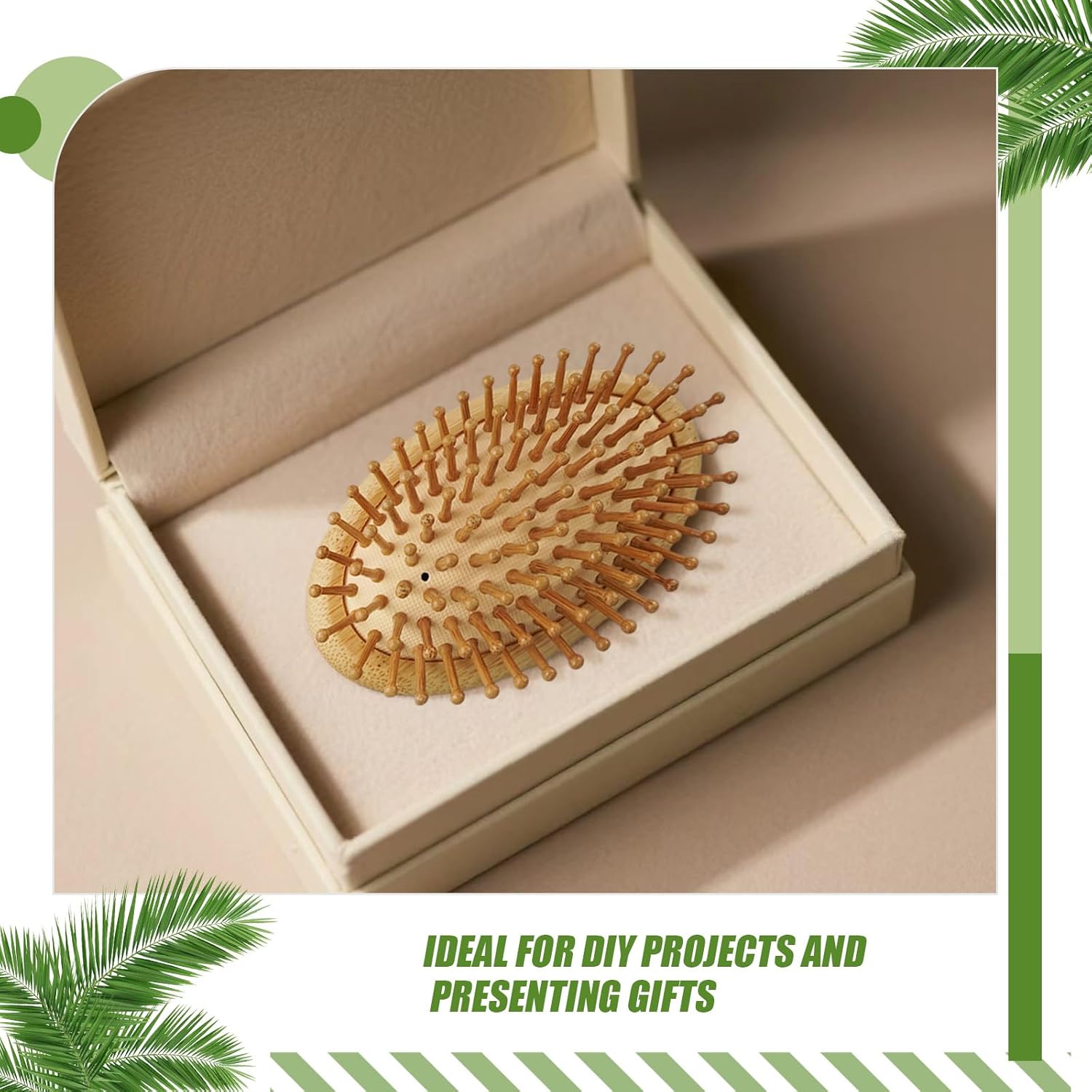 32 Pcs Bamboo Hair Brushes Bulk with 16 Rat Tail Comb Wooden Scalp Hairbrush Massager Anti Static Bamboo Bristles for Women and Men All Hair Types
