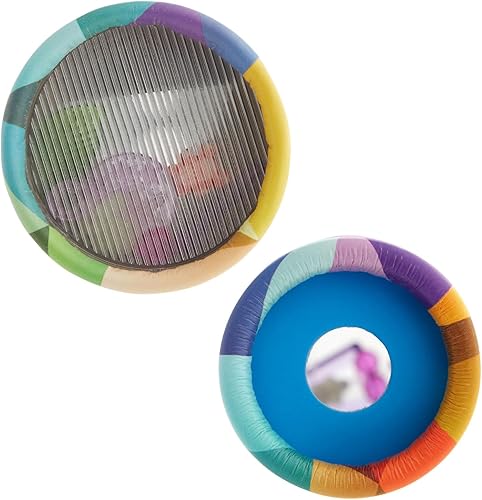 Miniatura 7 de Blue Panda Prisma arcoíris para niños, caleidoscopio, paquete de 3, 8 x 1.3 pulgadas, visor de prisma de plástico con patrones retro y paquete de