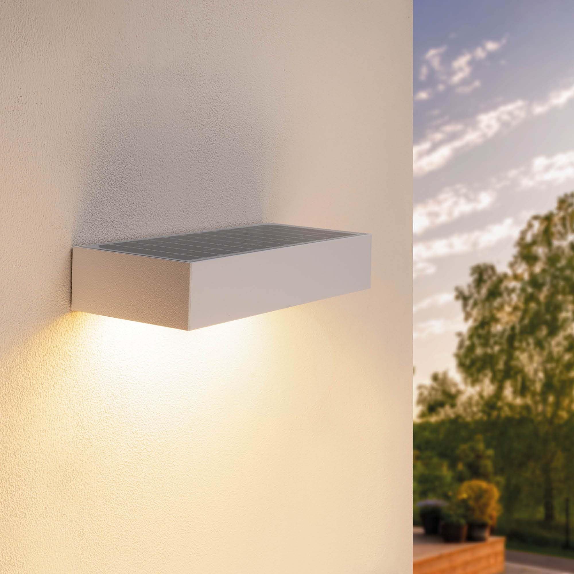 Lampada Solare Da Parete LED Con Sensore Movimento - 6W, 3000K, IP65, Bianca, Ideale Per Esterni - Foto 6