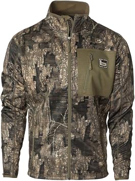 Banded Gear Mid Layer Full Zip Fleece Jacket - Mossy Oak Shadow Grass Habitat Camo