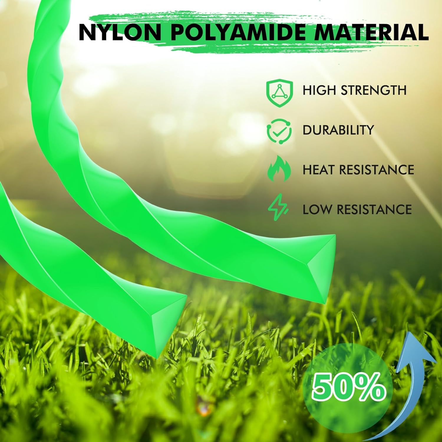 16PK 0.080" Pre-Cut Twisted Trimmer Line Compatible with Greenworks 24V 40V 60V 80V ST-140-A ST60L01 ST60B212 ST60B02 BL60L00 ST60B01 ST60L210 STBA60B411 STB409 GST80320 String Trimmer