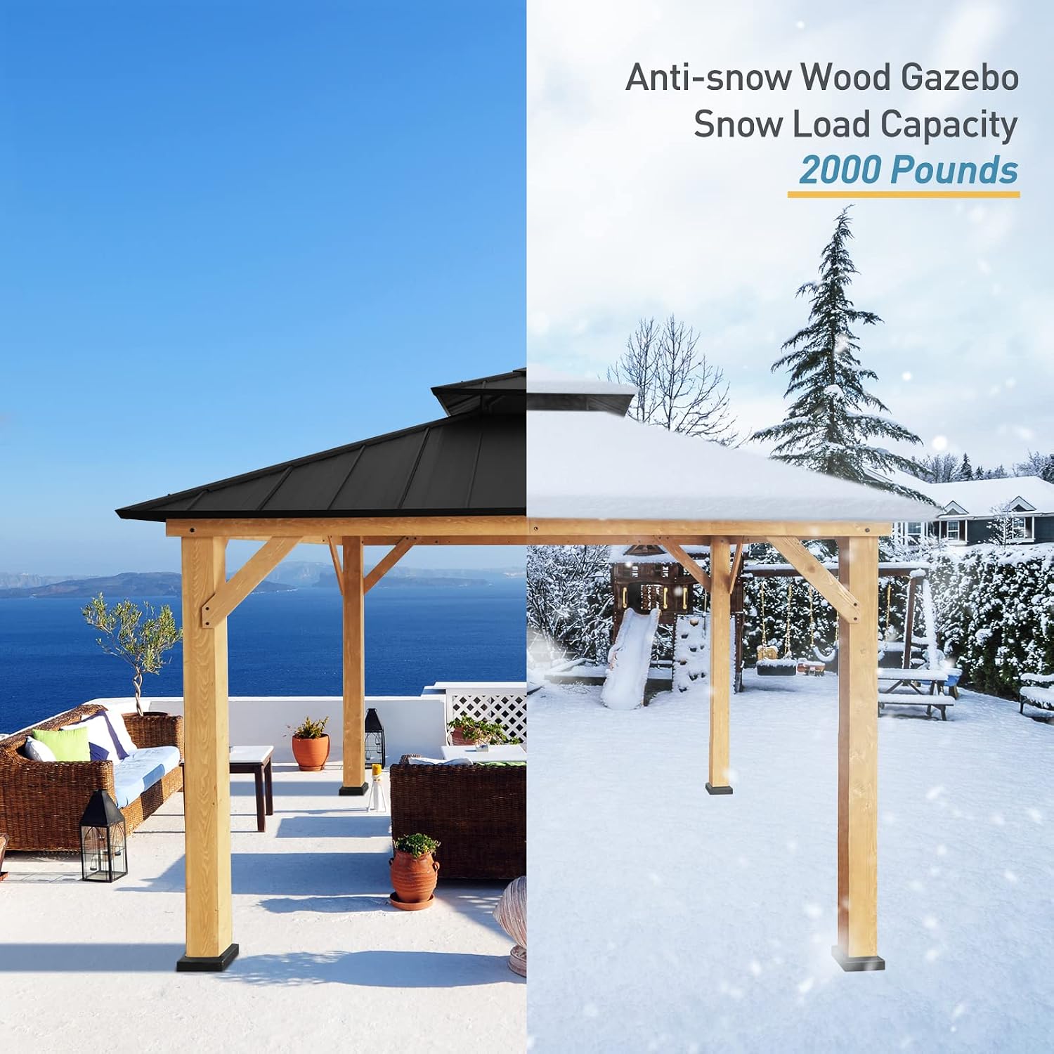 Double Roof Gazebo Canopy 