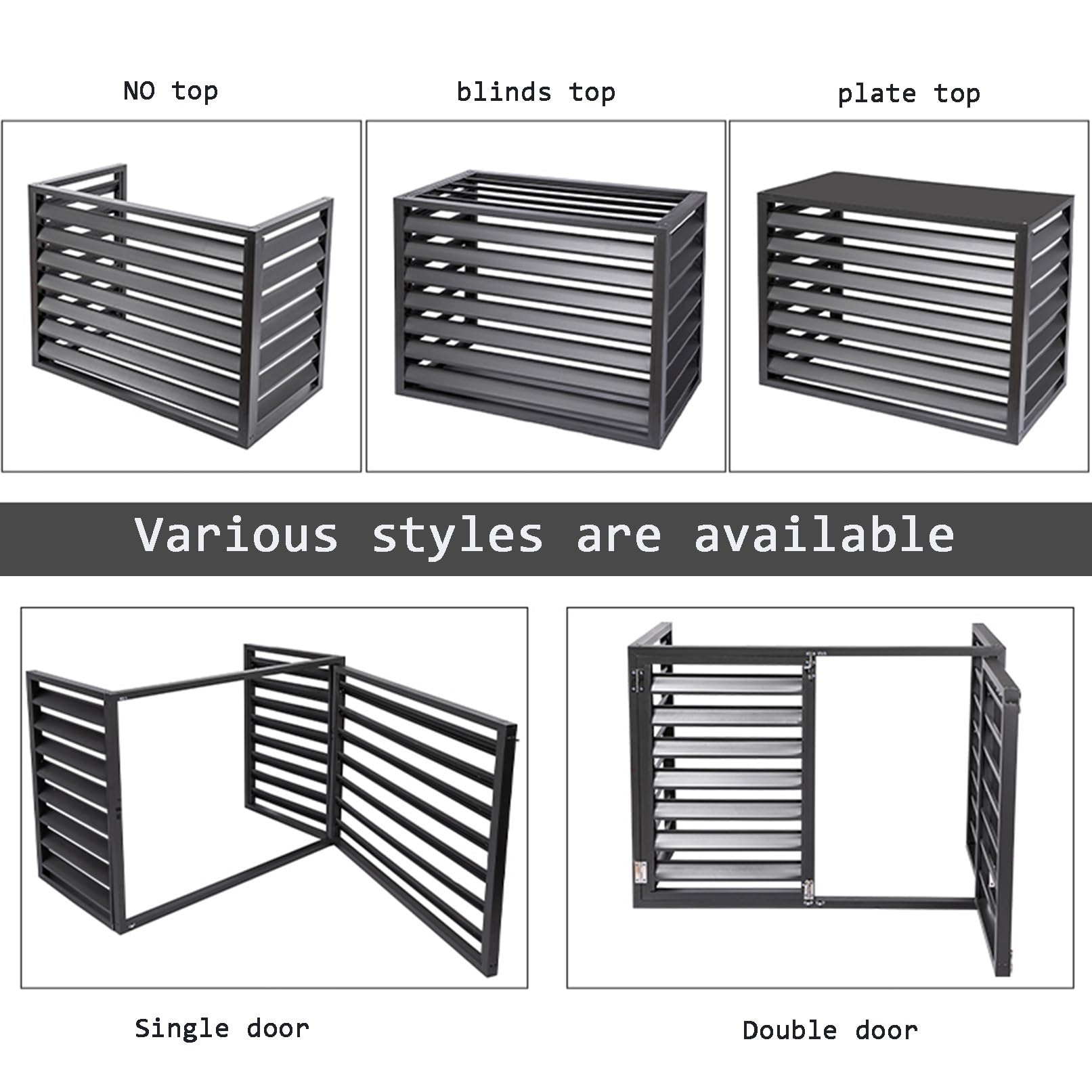 Cubierta de aluminio impermeable para aire acondicionado, protección de unidad de aire acondicionado para bombas de calor, caja de jardín, unidades de ventana dividida, diseño Sk para uso en