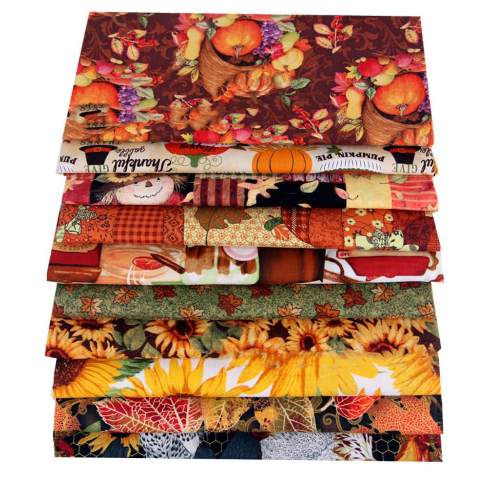 Tkanina bawełniana, 10 sztuk, patchwork, kwadraty, resztki materiału, pakiet materiałowy, opakowanie materiałowe, materiał obiciowy, materiał dekoracyjny, materiały do szycia dla dzieci