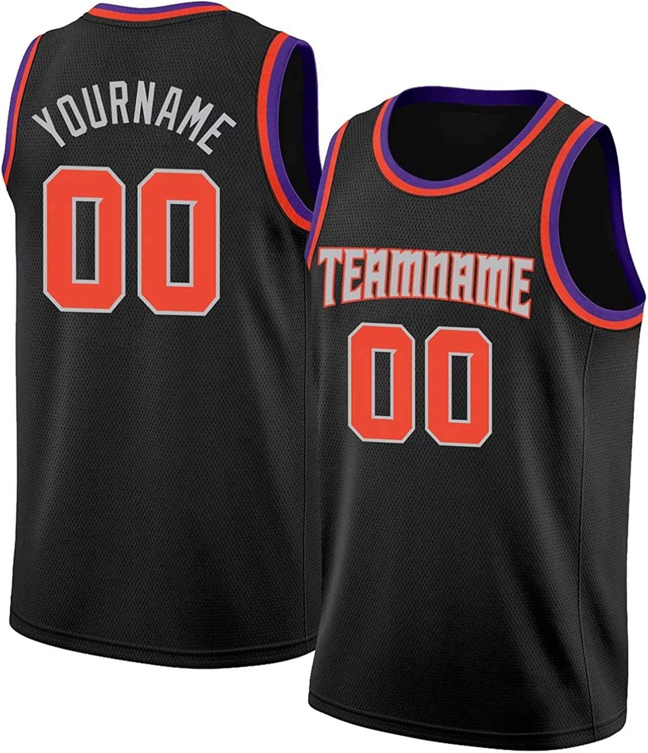 ZHLP Men's custom basketball jersey mesh printed tank tops personalised