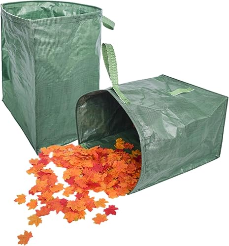 Miniatura 9 de UNISTRENGH Bolsa de basura de hojas de césped para jardín, contenedor grande para limpieza, basura de jardinería, bolsas de almacenamiento de basura