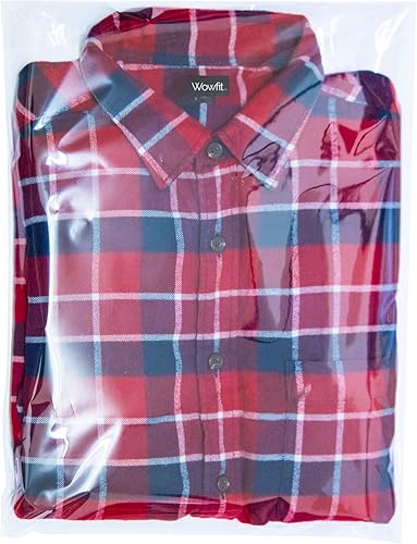 Wowfit 100 bolsas de plástico de celofán transparente de 12.1 x 16 pulgadas, bolsas de celofán resellables con autosellado, ideales para empaquetar