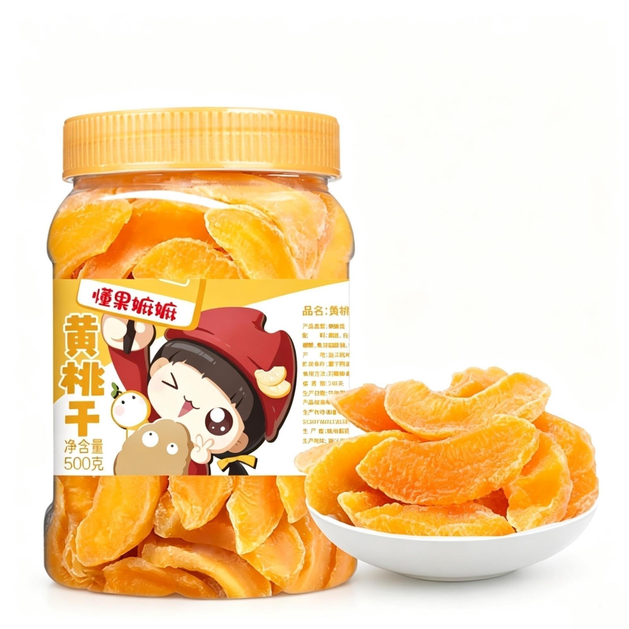 Fette di Pesca Gialla Secca Lattina da 500g