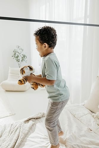 Miniatura 4 de The Petting Zoo Peluche de tigre, regalos para niños, animales salvajes del zoológico Onez, juguete de peluche de tigre de 9 pulgadas