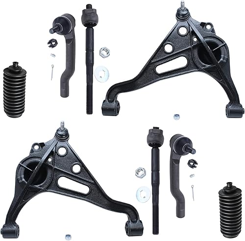 Miniatura 215 de Detroit Axle - Kit de suspensión delantera de 8 piezas para Toyota Sienna 2004-2010, brazos de control inferiores con rótulas interiores exteriores