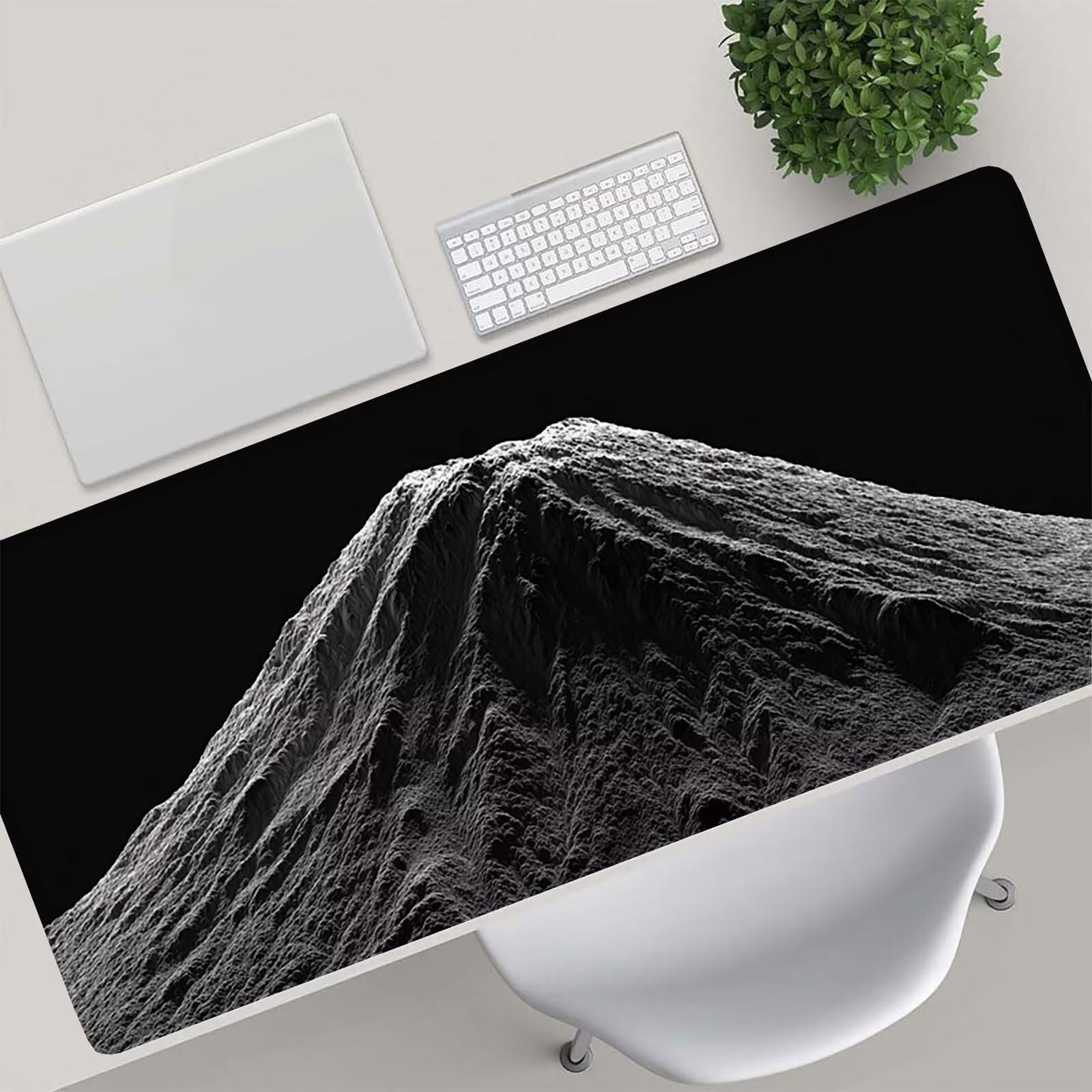 Tappetino Mouse Gaming, 1200x600mm Tappetino Mouse XXL nero 0c0-283 | Mouse Pad Grande, Ottimizzato per i Sensori da Gioco, Migliora Precisione e Velocità, per Mac e PC, Montagna