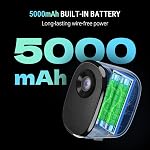 No Drill Window Security Camera, 2.5K 4MP Wireless/Wired WiFi Indoor/Outdoor Camera, Free AI Human/Vehicle/Pet Detection, 5000mAh Battery or Plug-in Power, Full Duplex Audio, 24/7 Recording