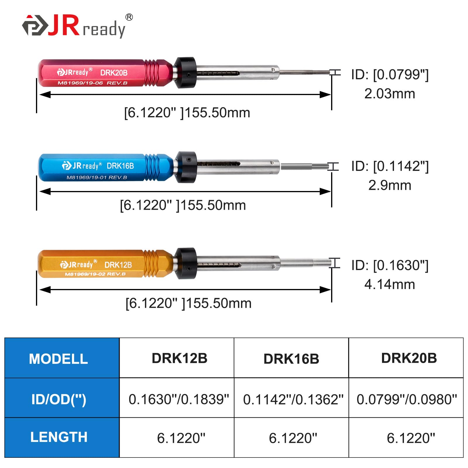 JRready ST5142 Zestaw 6-częściowy do montażu i demontażu styków M81969