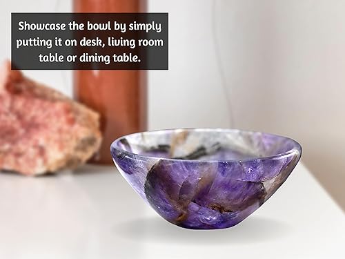 Miniatura 28 de Amazing Gemstone Clear Quartz Crystal Bowl - 2" Gem Stone Bowl for Altar Offering
