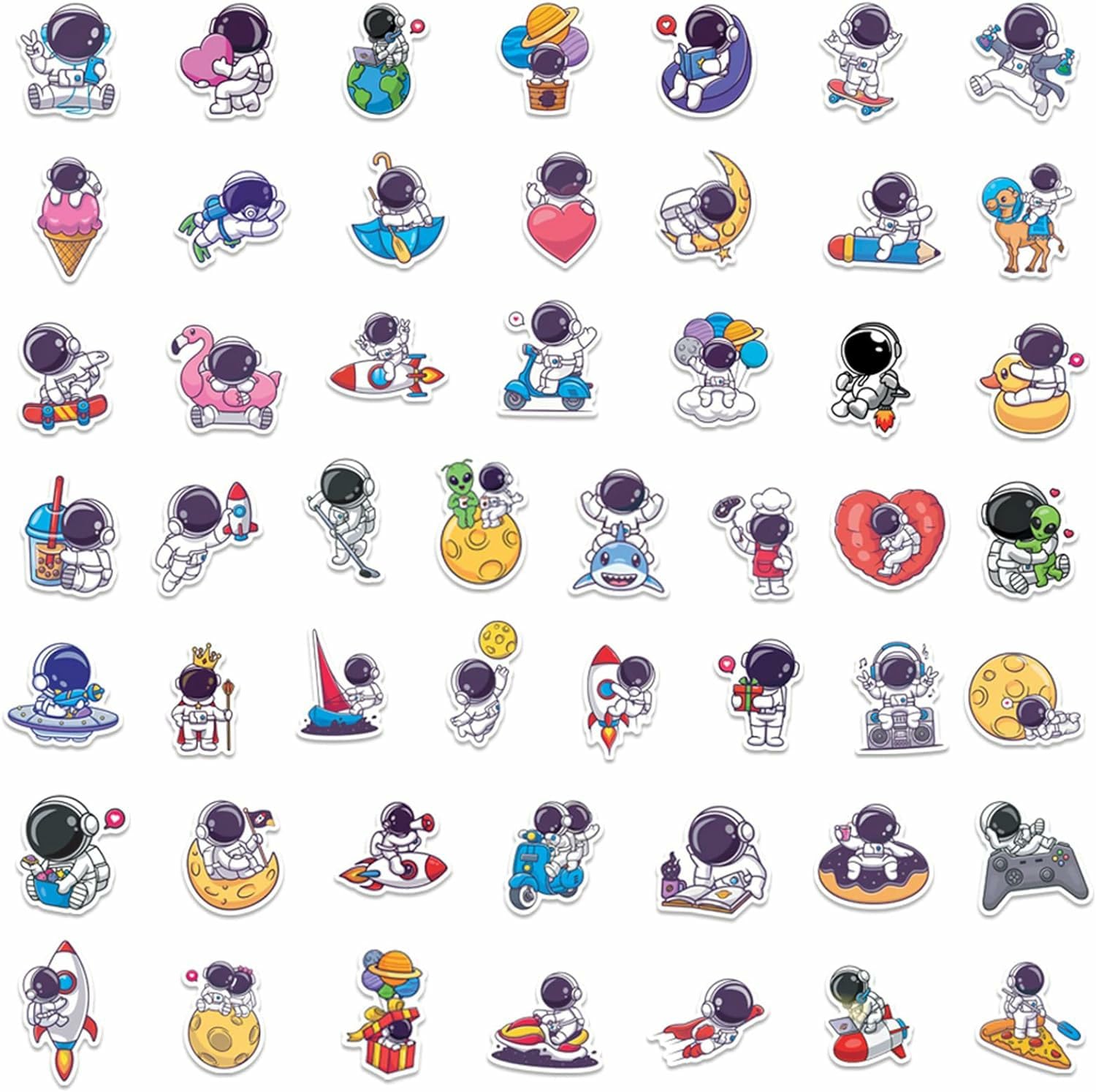 GADGETS WRAP Space Astronaut Stickers for Water Bottles Laptop Skateboard Phone Eikecy Waterproof Vinyl Stickers 50PCS Astronomy Space Gifts for Boys Teens Adults (B0CNBZN5X8) Amazon Price History, Amazon Price Tracker
