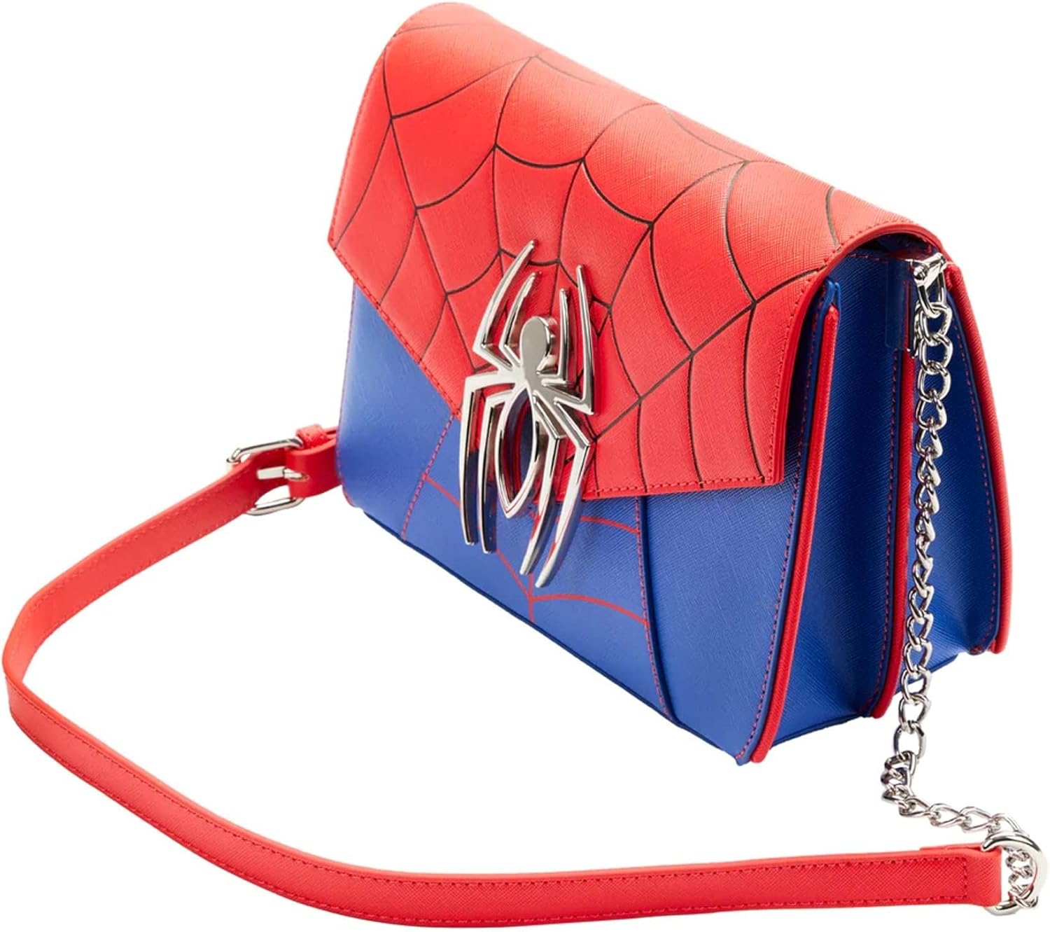 Loungefly Marvel Spider Man Color-Block Crossbody Bag Spider Man One Size