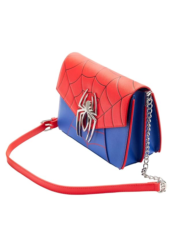 Loungefly Marvel Spider Man Color-Block Crossbody Bag Spider Man One Size by Loungefly - Used condition - Image 4