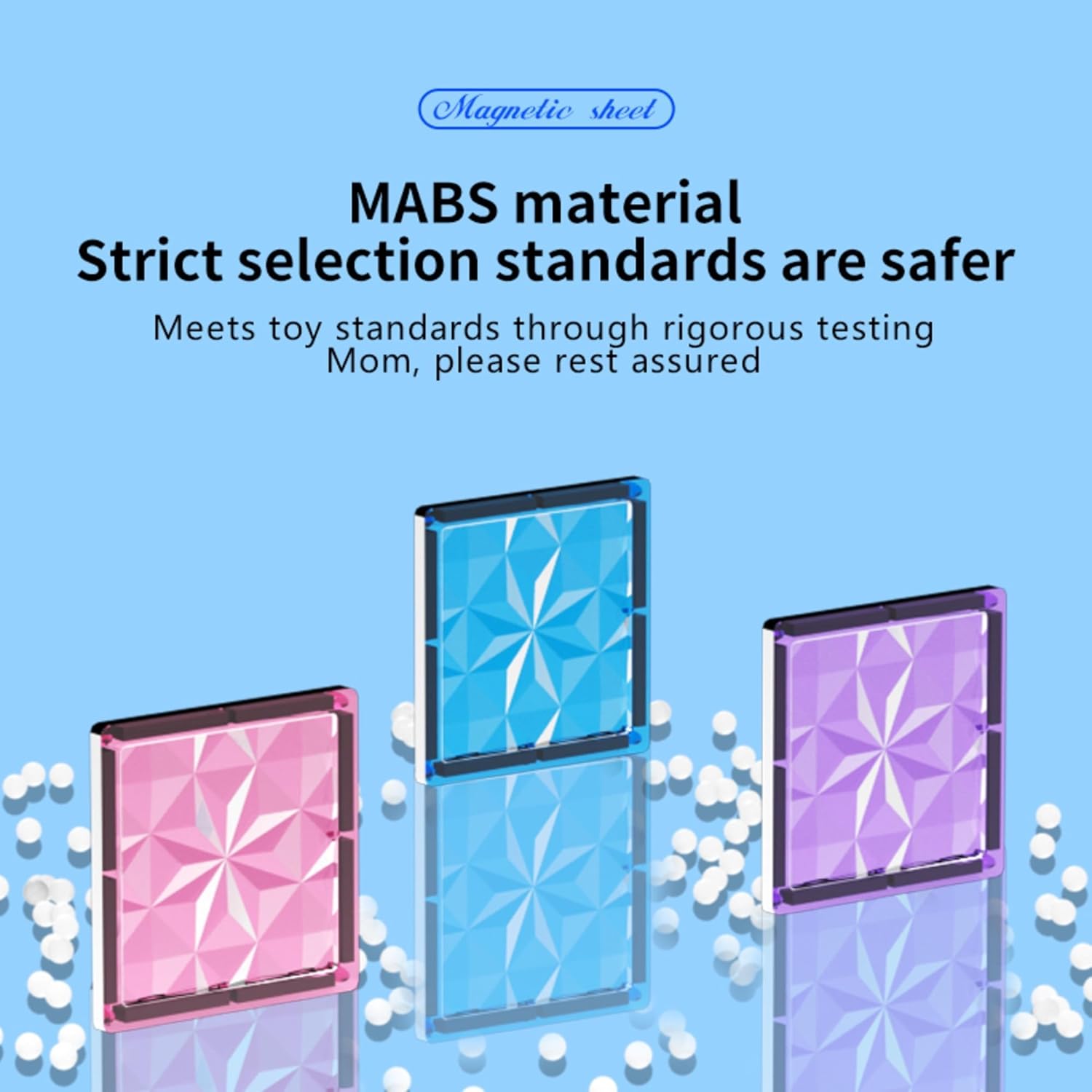 102 Pcs Magnetic Tiles 3D Diamond Set | STEM Building Blocks for Kids | Montessori-Inspired Educational Toys | Magnet Building Set for Toddler Creativity | Gifts for Boys & Girls Ages 3+ - Image 6