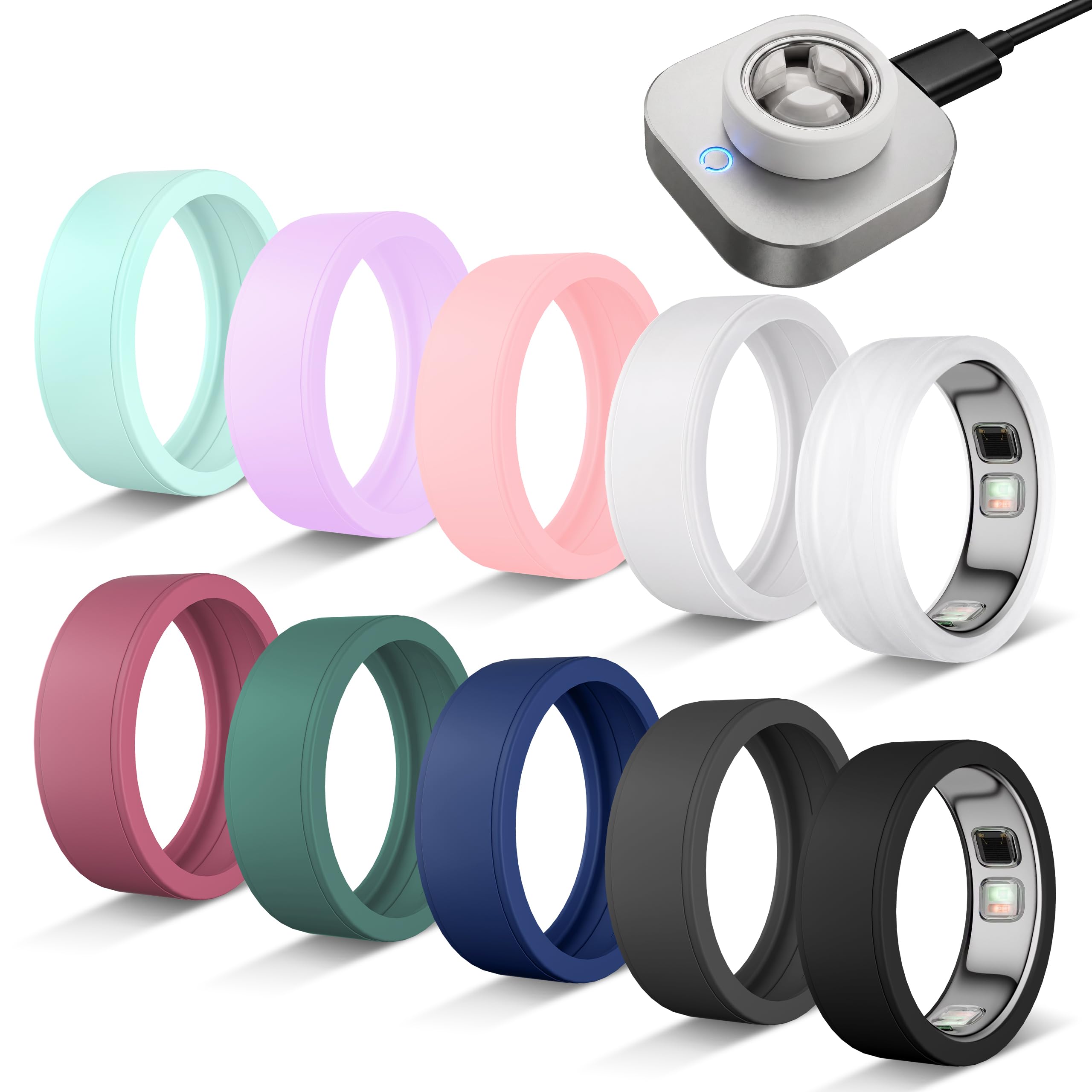 10 Pack Anti-Scratch Ring Cover Compatible with Ou-ra Ring Gen 5 Size 6-9