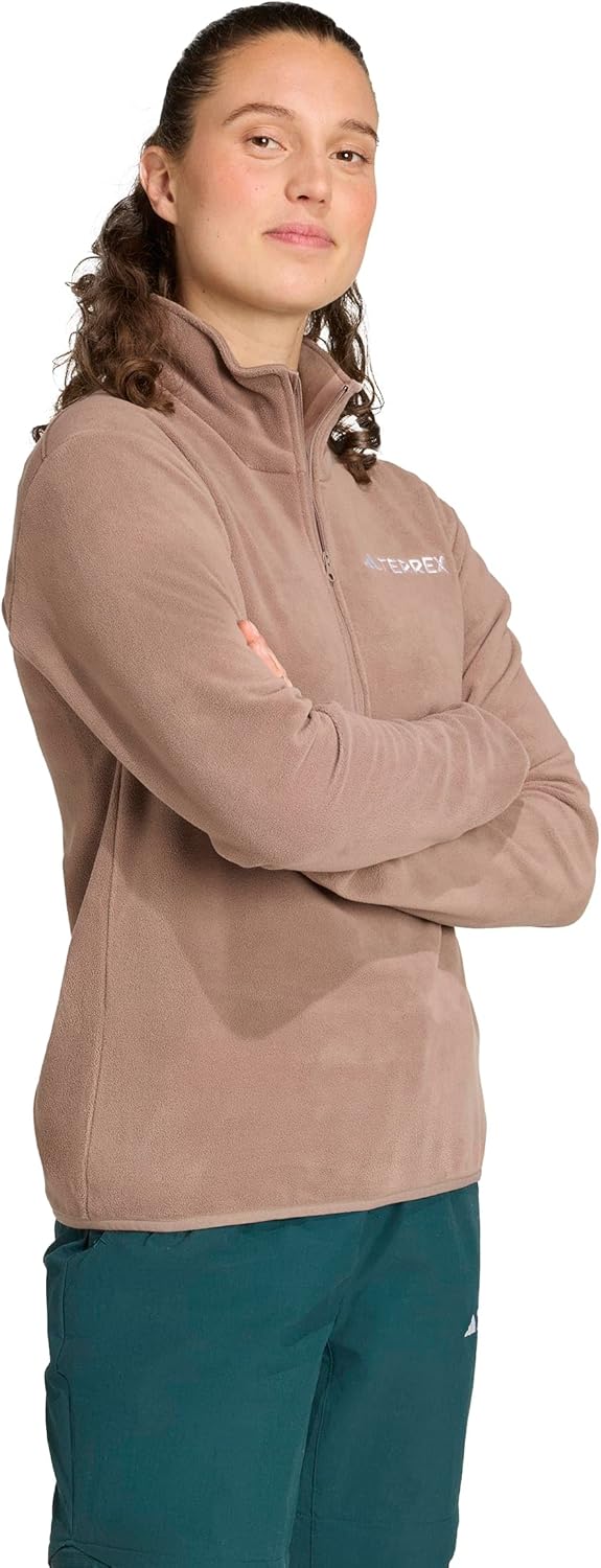 adidas womens Terrex Multi Essentials Half-zip Fleece Hiking Jacket - Image 4