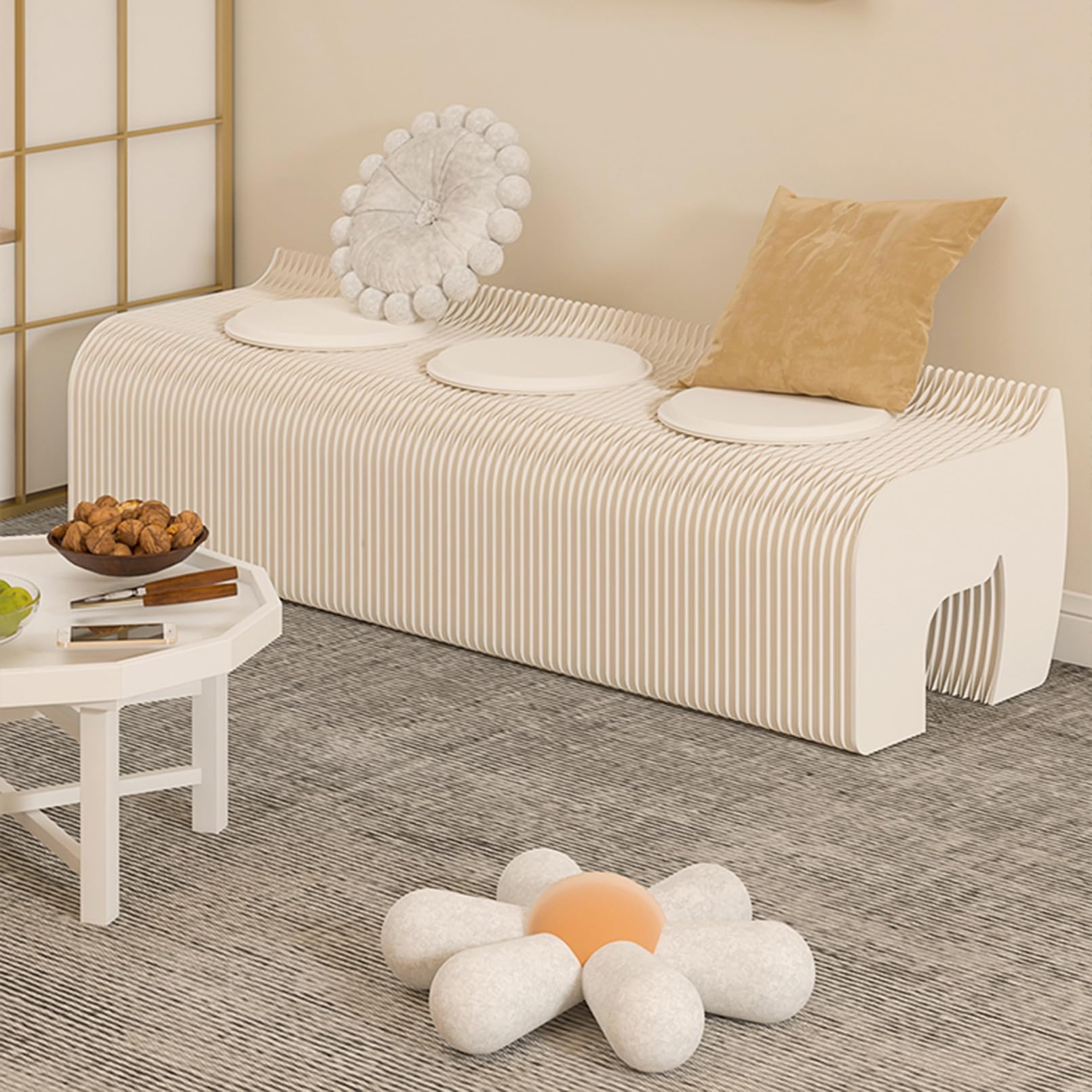 Amazon.com: White Retractable Folding Paper Stool Accordion