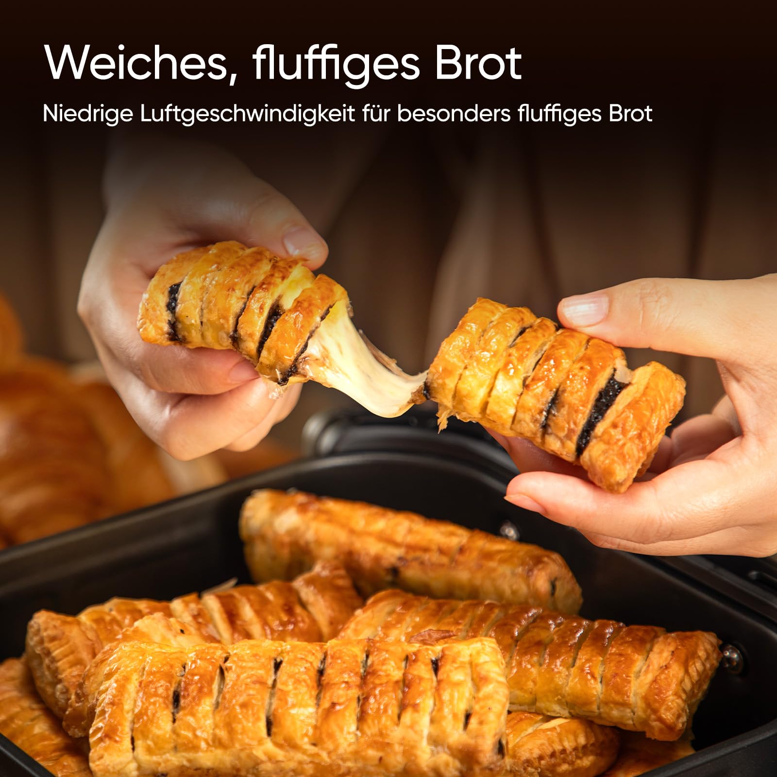 COSORI Turbo Tower Pro Smart Airfryer 10,8L Keramikbeschichtung Heißluftfritteuse DualBlaze-Technologie WLAN-Steuerung Silbergrau